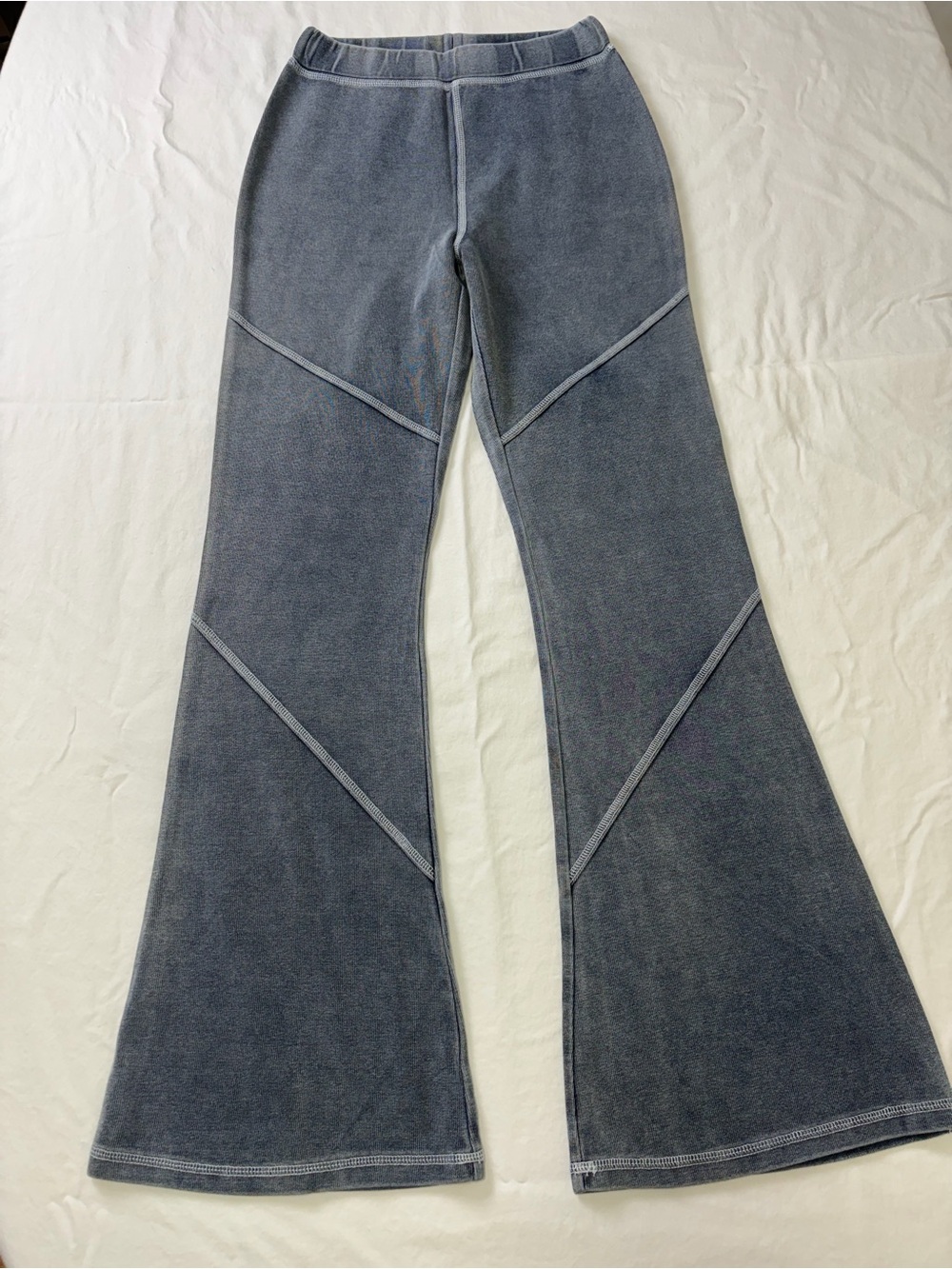 HALARA Blue/Gray Flare Seam Bootcut Pants